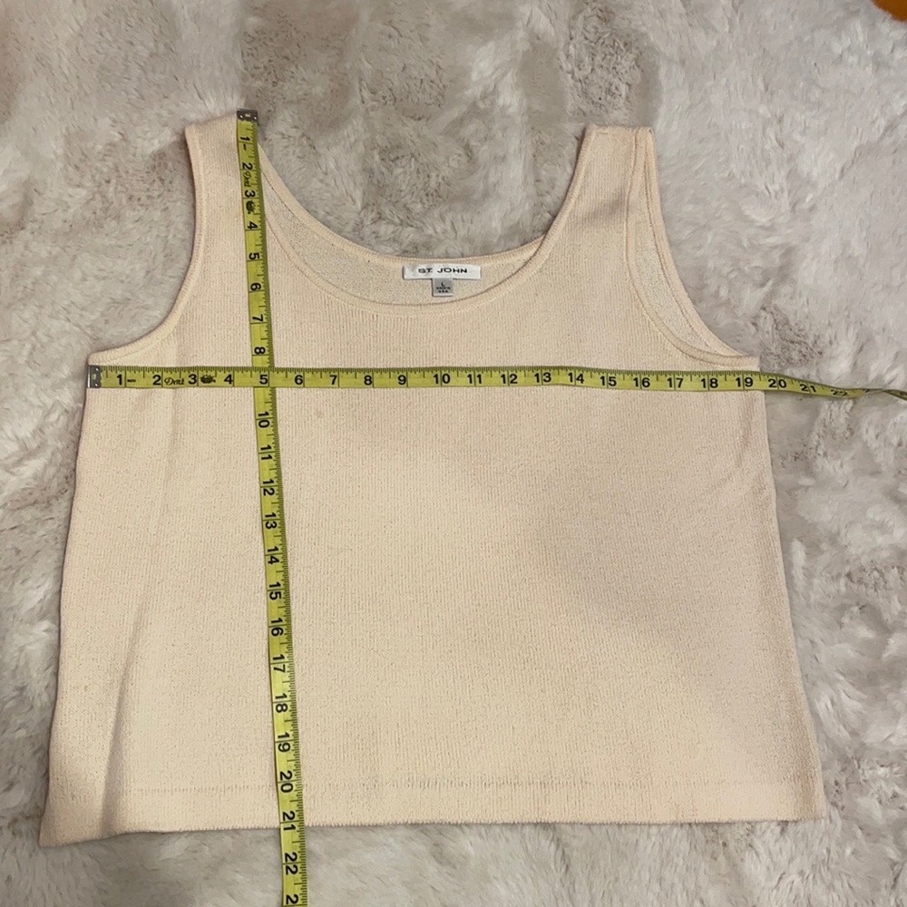 ST JOHN Cream Tank Top
